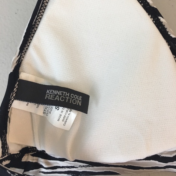 Ruffle trim halter ties bikini top S - Picture 5 of 6